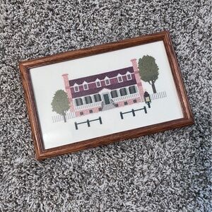 Vintage needlepoint wall art